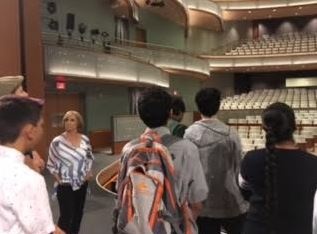 Boarding and day students from Maharishi School got to tour Hancher Auditorium in Iowa City and see the backstage area, as well!